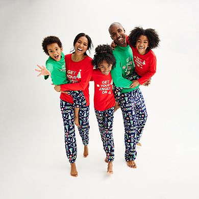 Girls 4-16 Jammies For Your Families® Get Your Jingle On Top and Bottoms Pajama Set