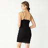 Juniors' Almost Famous Ruched Bodycon Dress