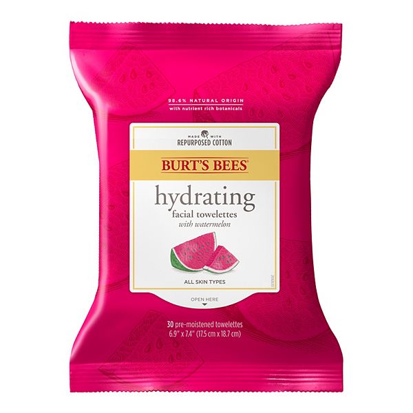 Burt's Bees 30Count Watermelon Hydrating Face Wipes