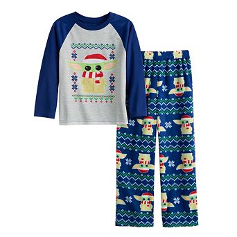 Boys 4-12 Jammies For Your Families® Star Wars The Mandalorian Grogu Aka Baby Yoda Pajama Set