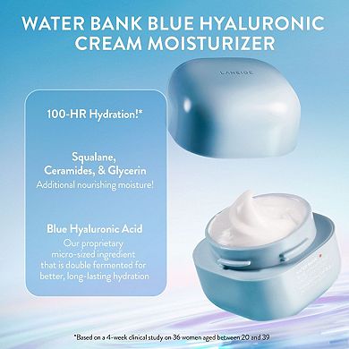 Water Bank Blue Hyaluronic Cream Moisturizer for Moisture Barrier Repair