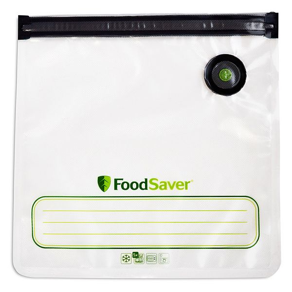 FoodSaver 1Gallon Reusable Vacuum Zipper Bags 8pk.