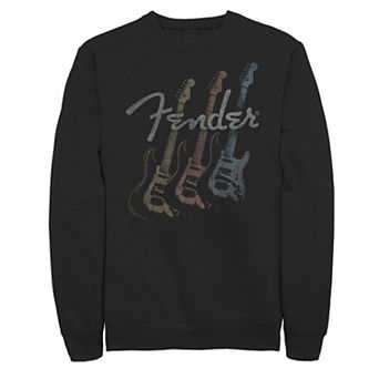 Big & Tall Fender Stacked Guitars Faded Logo Sweatshirt