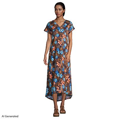 maxi cut out dress for women Black Floral Cutout Maxi Dress - All Dresses