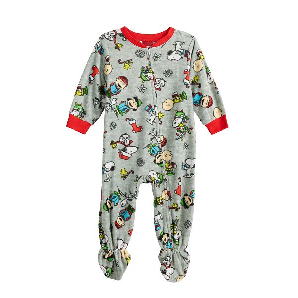 Baby Jammies For Your Families® Peanuts "Fa La La" Footed Pajamas