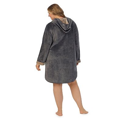 Plus Size Koolaburra by UGG Plush Hooded Zip Robe