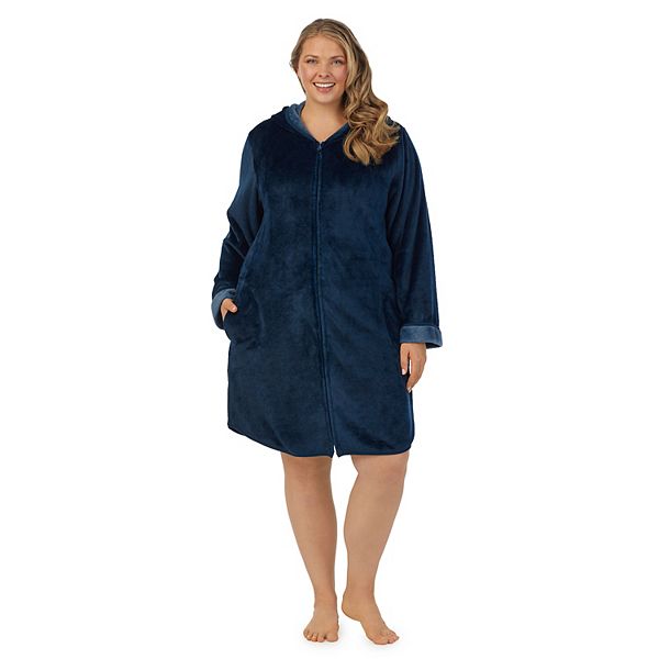 Plus Size Koolaburra by UGG Plush Hooded Zip Robe