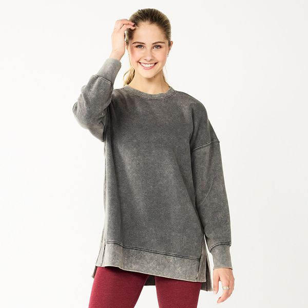 Juniors' SO® Oversized Weekend Tunic Pullover