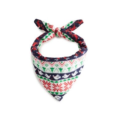 Jammies For Your Families® Christmas Morning Fairisle Fleece Pet Bandana