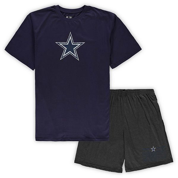 Concepts Sport Men's White, Charcoal Dallas Cowboys Big and Tall T