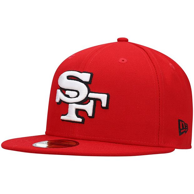 Men's San Francisco 49ers New Era Black Team 59FIFTY Fitted Hat