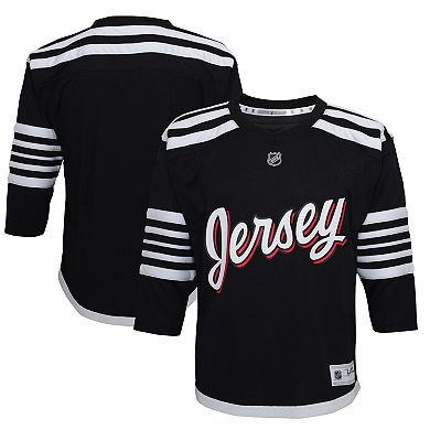 Youth Black New Jersey Devils 2021/22 Alternate Replica Jersey