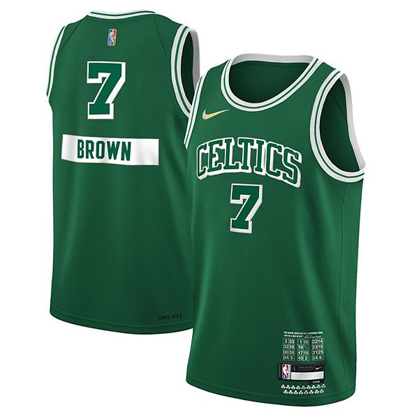 Youth Nike Jaylen Brown Kelly Green Boston Celtics 2021/22 Swingman Jersey  - City Edition