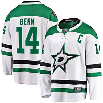 Men's Fanatics Branded Jamie Benn White Dallas Stars Away Premier Breakaway Player Jersey