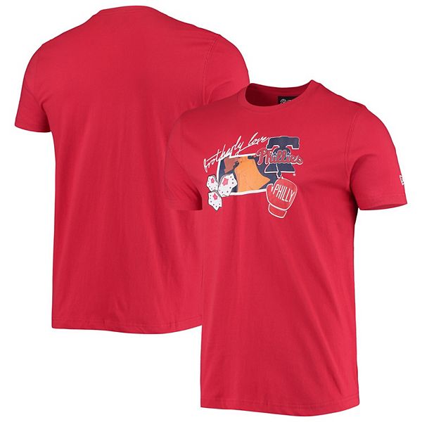 Men's New Era Red Philadelphia Phillies City Cluster T-Shirt
