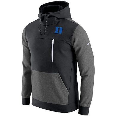 Men's Nike Black Duke Blue Devils AV-15 2.0 Slim Fit Pullover Hoodie