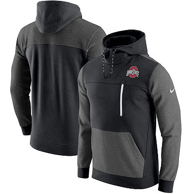 Men s Nike Black Ohio State Buckeyes AV 15 2.0 Slim Fit Pullover Hoodie