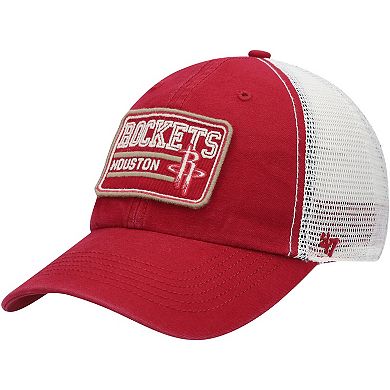 Men's '47 Red Houston Rockets Off Ramp Trucker Snapback Hat