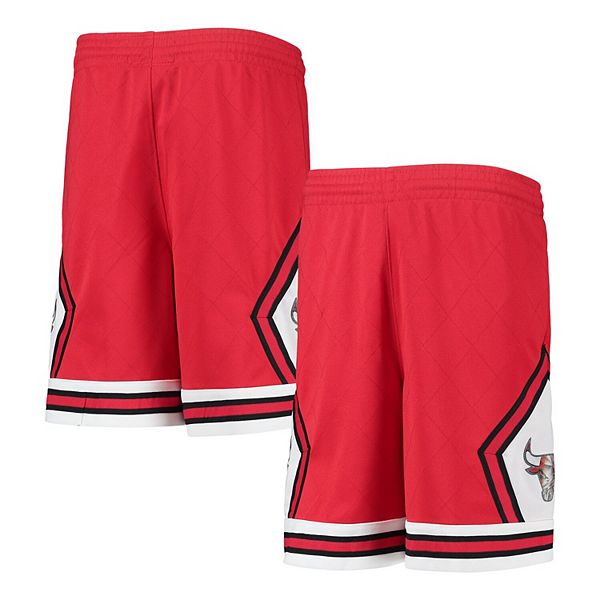Chicago Bulls Big Face M&N Red Hardwood Classics Shorts - Rare Basketball  Jerseys