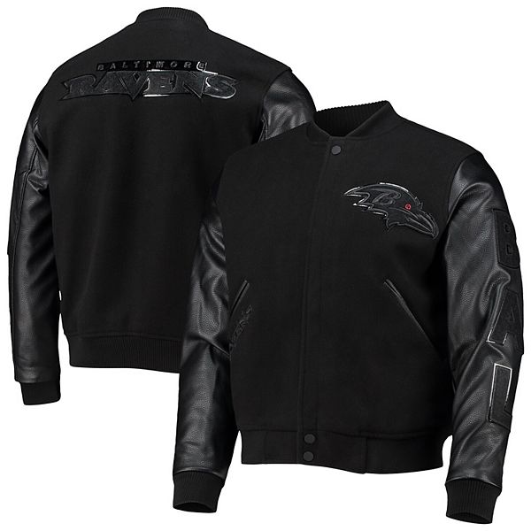 Men's Pro Standard Black Baltimore Ravens Full-Zip Varsity Jacket