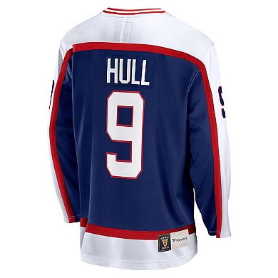 Men's Fanatics Branded Bobby Hull Navy Winnipeg Jets Breakaway Retired Player Jersey