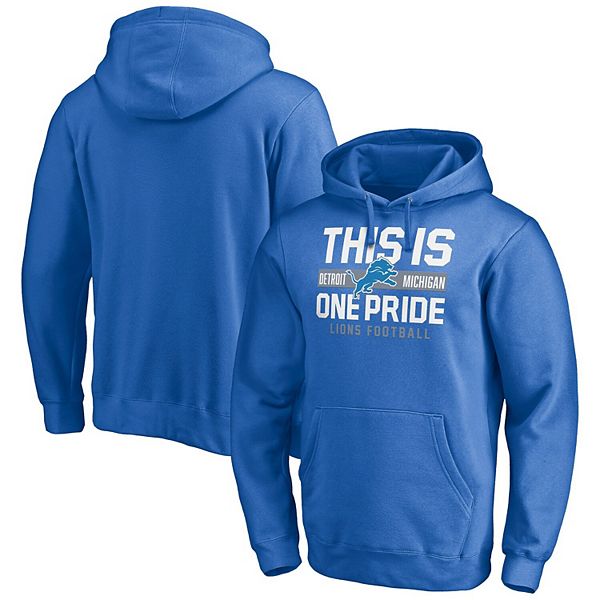 Outerstuff Detroit Lions Youth Blue Man In Motion Pullover Hoodie