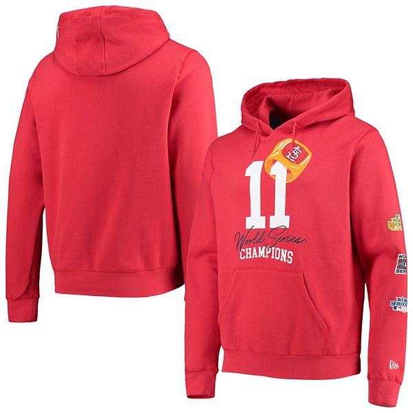 St. Louis Cardinals New Era Twofer Pullover Hoodie - Red