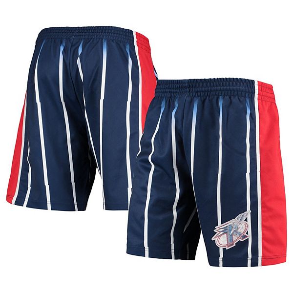 Men s Mitchell Ness Blue Houston Rockets 1996 Hardwood Classics 75th Anniversary Swingman Shorts