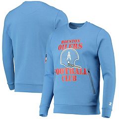 Men's Mitchell & Ness Earl Campbell Light Blue Houston Oilers 1984 Retired Player Name Number Long Sleeve T-Shirt