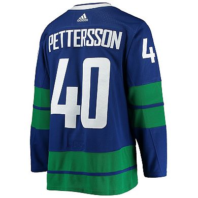 Men's adidas Elias Pettersson Blue Vancouver Canucks 2020/21 Authentic Alternate Player Jersey