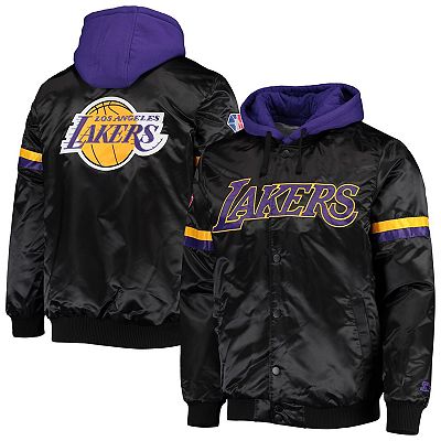 Starter Los Angeles Lakers Santin on sale Black/Purple Jacket Men's Size Large New