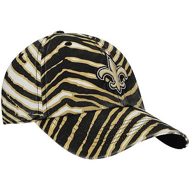 Men's '47 Black New Orleans Saints Zubaz Clean Up Adjustable Hat