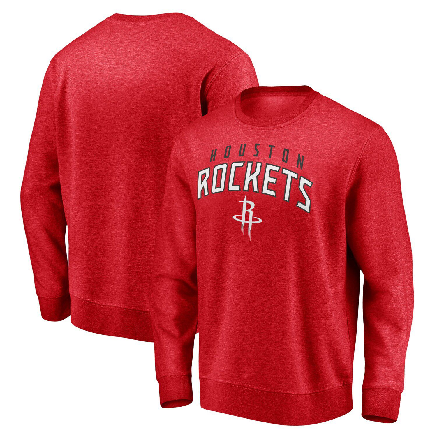 New Era Women's Houston Rockets Long Sleeve Crop Top Shirt