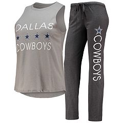 Dallas Cowboys Concepts Sport Big & Tall T-Shirt & Pants Sleep Set -  Navy/Heathered Gray