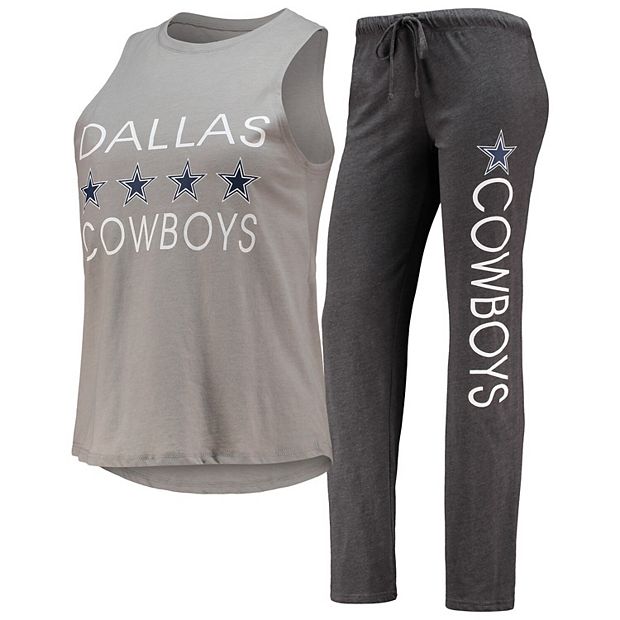 Women's Concepts Sport Navy/Silver Dallas Cowboys Muscle Tank Top & Pants  Sleep Set