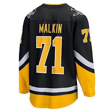 Men's Fanatics Branded Evgeni Malkin Black Pittsburgh Penguins Alternate Premier Breakaway Player Jersey