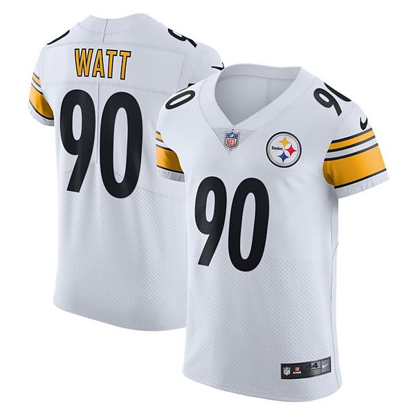 Men's Nike T.J. Watt White Pittsburgh Steelers Vapor Elite Player