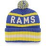 Men's '47 Royal Los Angeles Rams Bering Cuffed Knit Hat with Pom