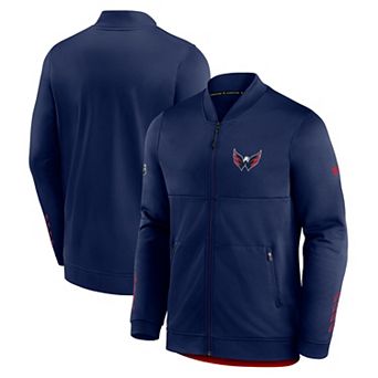 Men's Fanatics Branded Navy Washington Capitals Locker Room Full-Zip Jacket