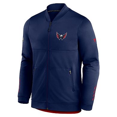 Men's Fanatics Branded Navy Washington Capitals Locker Room Full-Zip Jacket
