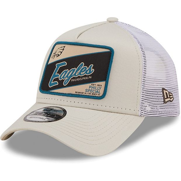 New Era Men's New Era Philadelphia Eagles Throwback White on White 59FIFTY  Fitted Hat