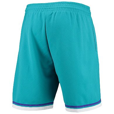 Men's Mitchell & Ness Teal Charlotte Hornets 1992 Hardwood Classics 75th Anniversary Swingman Shorts