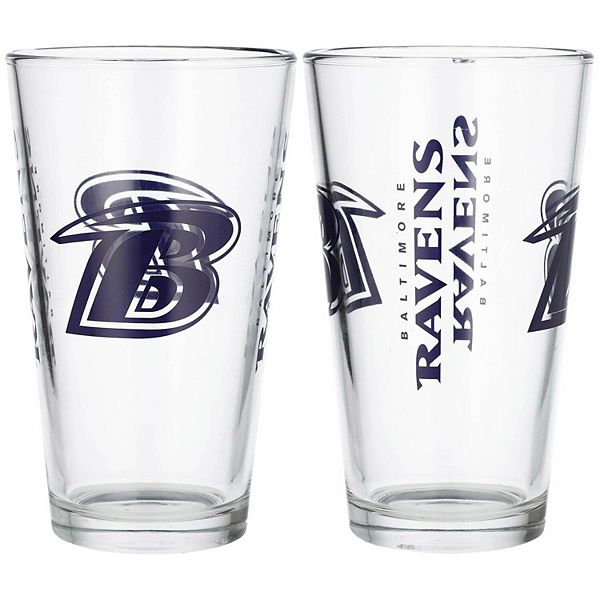 Baltimore Ravens Two-Pack 16oz. Pint Glass Set