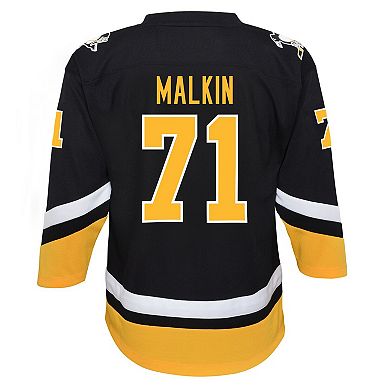 Youth Evgeni Malkin Black Pittsburgh Penguins 2021/22 Alternate Replica Player Jersey