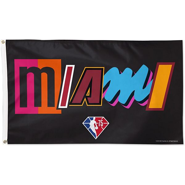 Miami Heat White Hot Champions Flag
