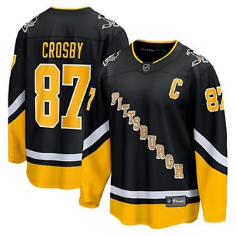 Men's Fanatics Sidney Crosby Black Pittsburgh Penguins 2021/22 Alternate Premier Breakaway Player Jersey