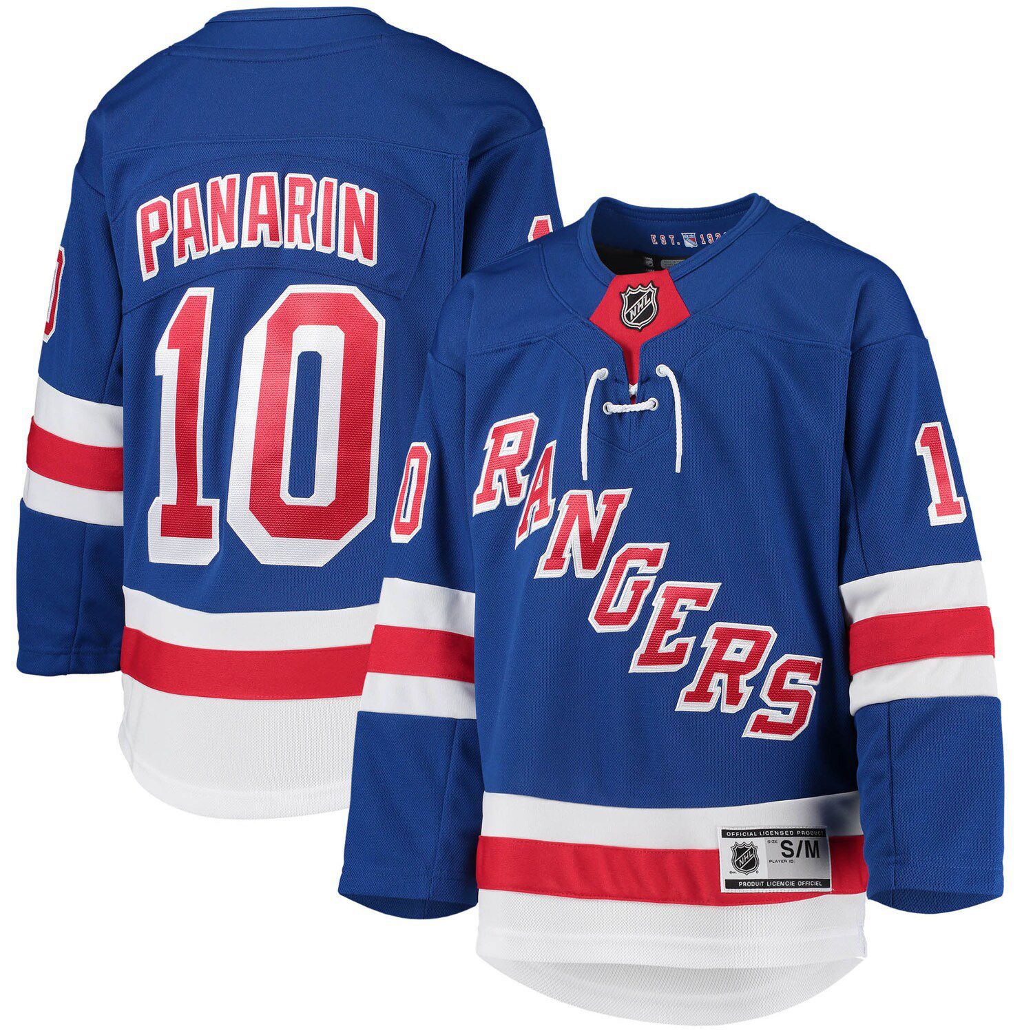 Men's Fanatics Branded Artemi Panarin Blue New York Rangers Home Premier Breakaway Player Jersey, XL