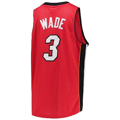 Youth Mitchell & Ness Dwyane Wade Red Miami Heat 2005/06 Hardwood Classics Swingman Jersey