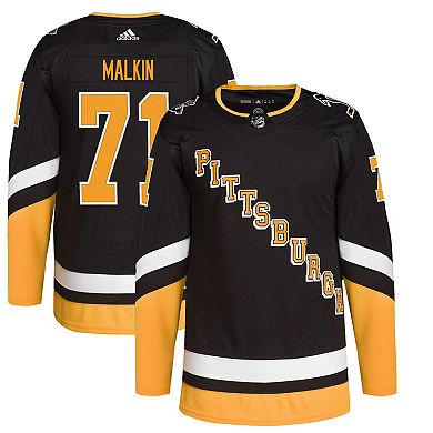 Men's adidas Evgeni Malkin Black Pittsburgh Penguins Alternate Primegreen Authentic Pro Player Jersey