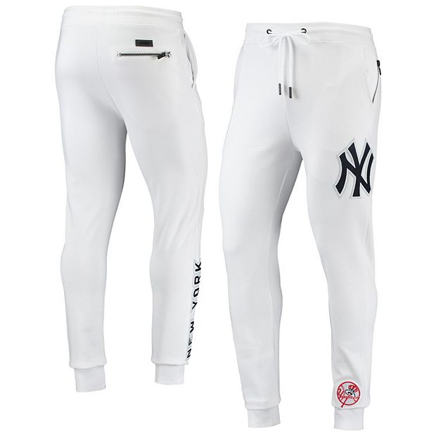 Men's New York Yankees Pro Standard White Team Logo Jogger Pants